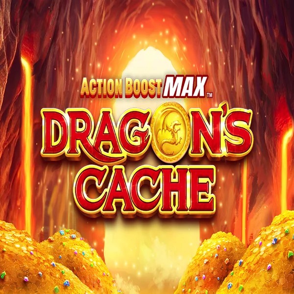 Action Boost Max Dragon's Cache casino game by SpinPlay Games – featured logo at Beep Beep Casino