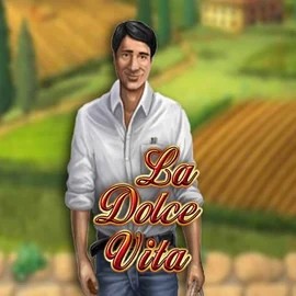 La Dolce Vita slot logo by Gamomat at Beep Beep Casino