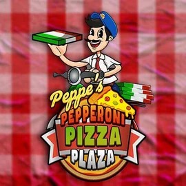 Peppe’s Pepperoni Pizza Plaza logo by Pragmatic Play at Beep Beep Casino