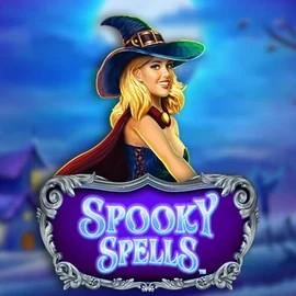 Spooky Spells slot logo by Novomatic at Beep Beep Casino