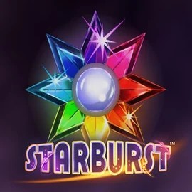 Starburst slot visual from NetEnt available on beep-beepcasino.eu