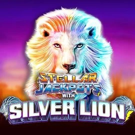 Stellar Jackpots with Silver Lion slot visual from Lightning Box Game available on beep-beepcasino.eu